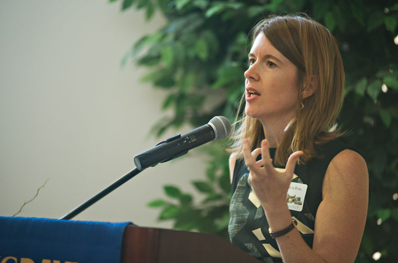 Vice Provost and Dean Carolyn de la Pena addresses the UCAAC