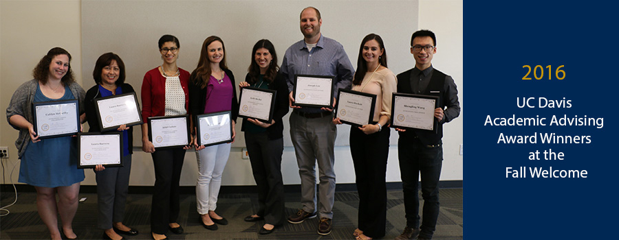 Award recipient photo and announcement.