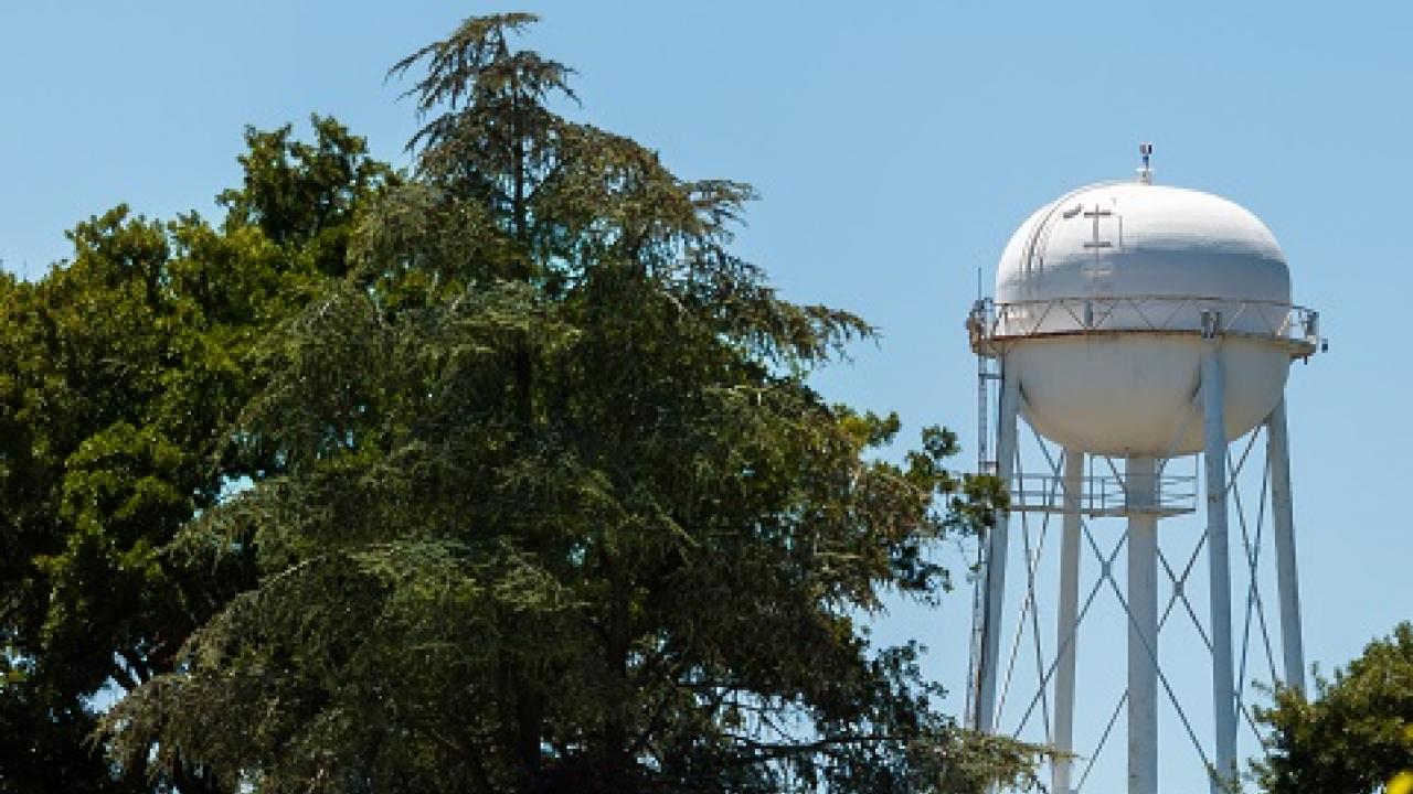 UC Davis water tower.