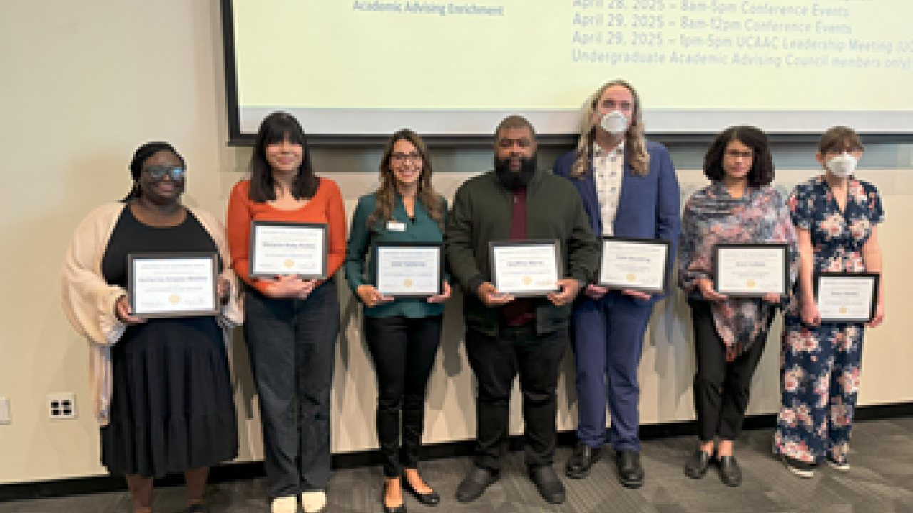 2024 UC Davis Academic Advising Award recipients