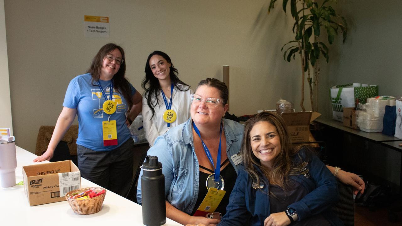 Advisors smiling for the photo